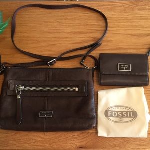 FOSSIL Purse and Wallet Set